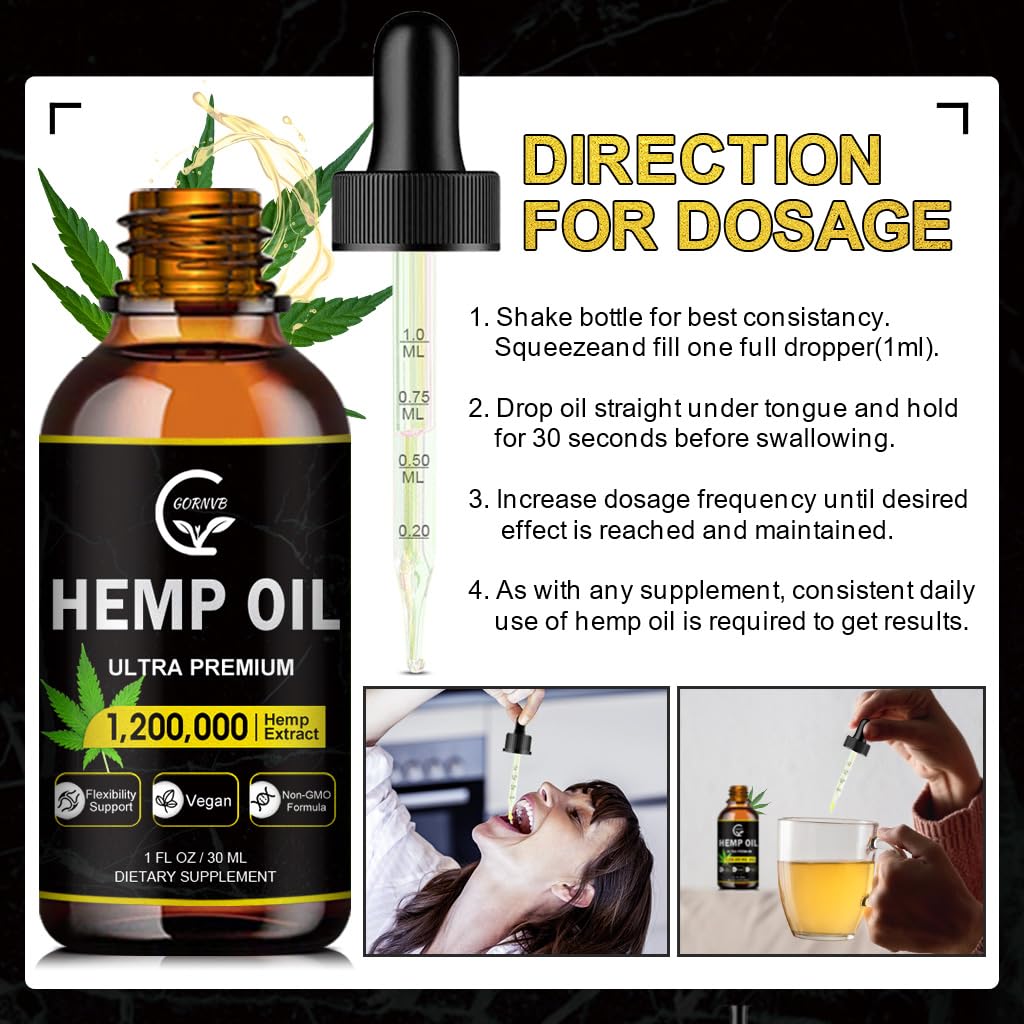 GORNVB Hemp Oil Extract 150g lifestyle shot