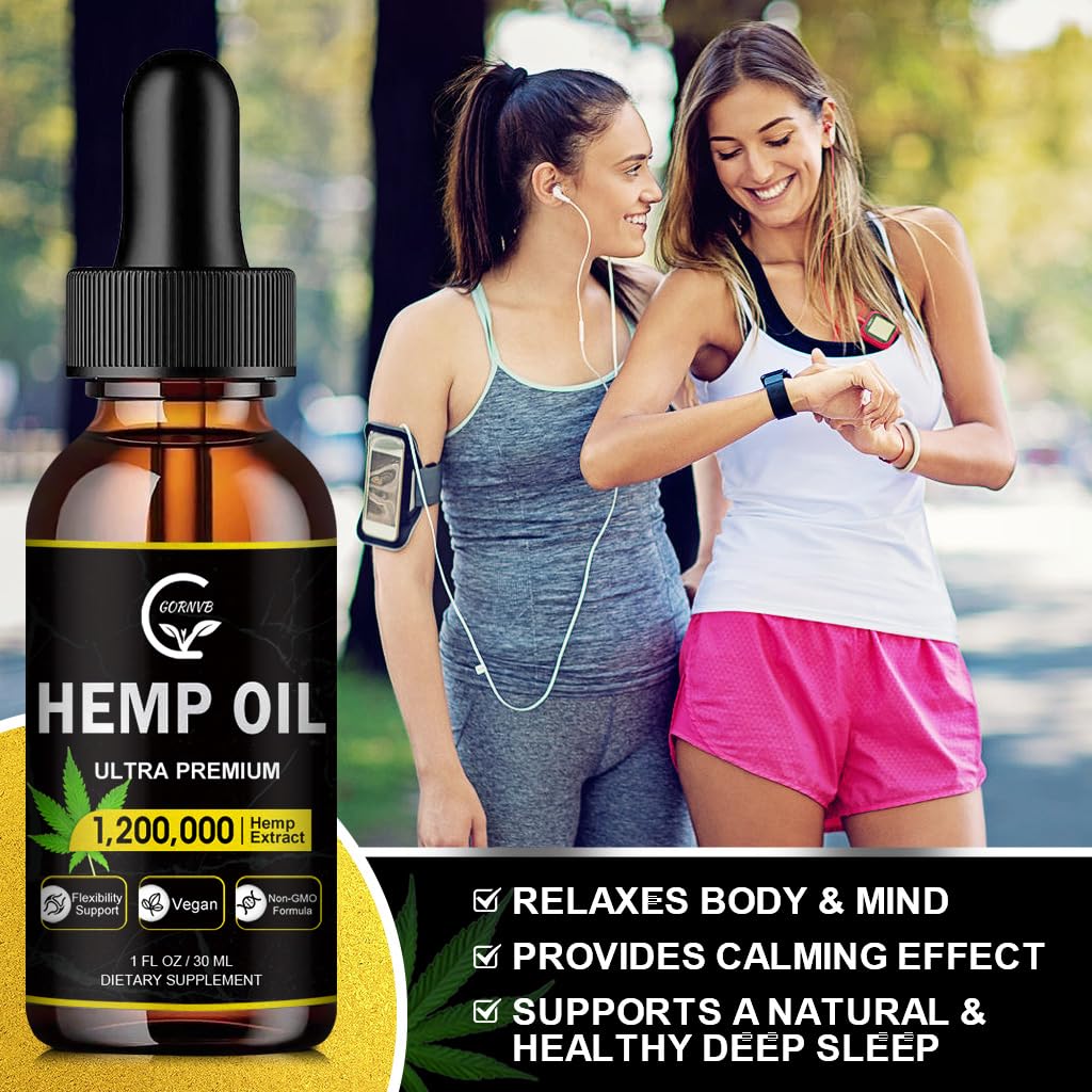 GORNVB Hemp Oil Extract Drops 168g with dropper