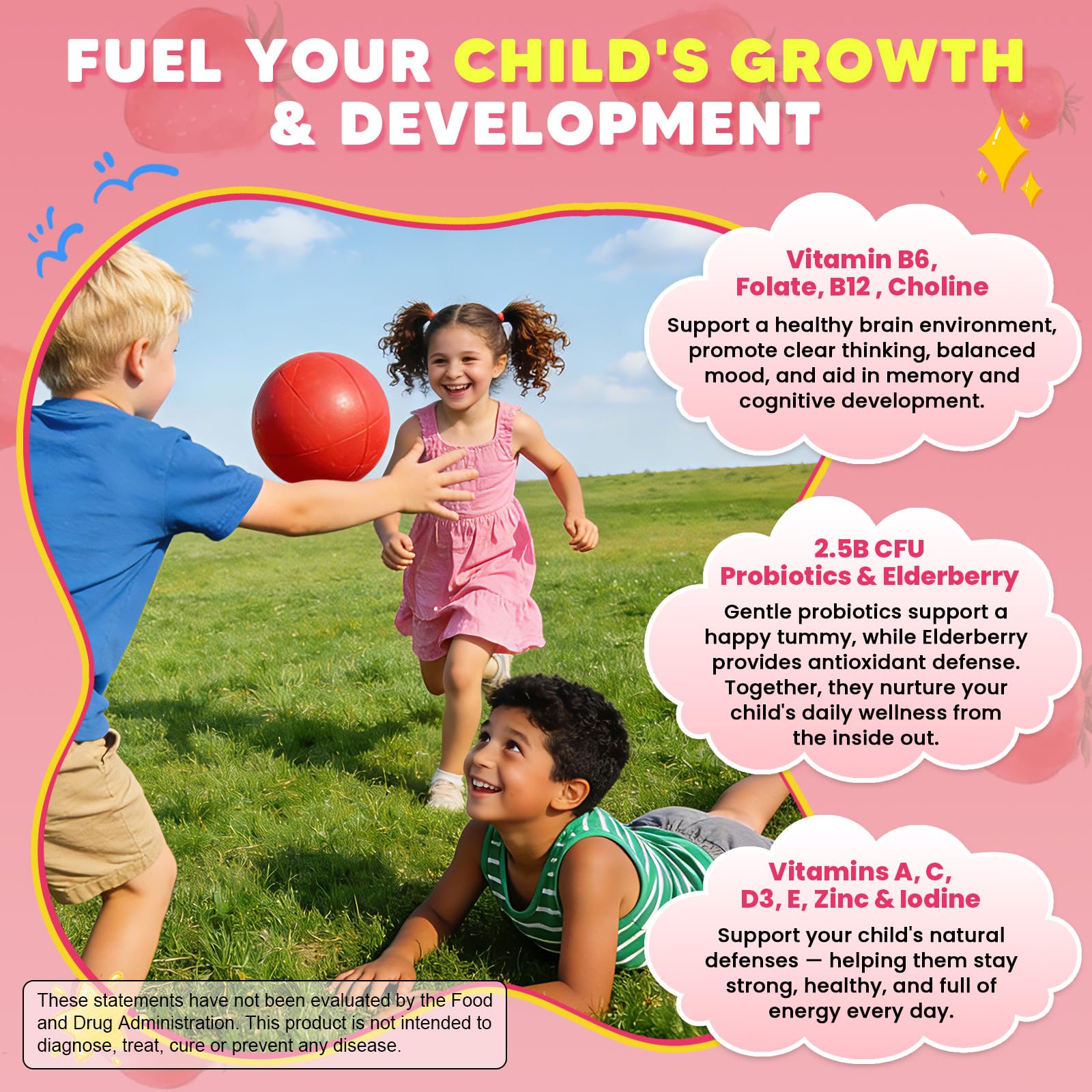GORNVB Kids Multivitamin Gummies ingredients list