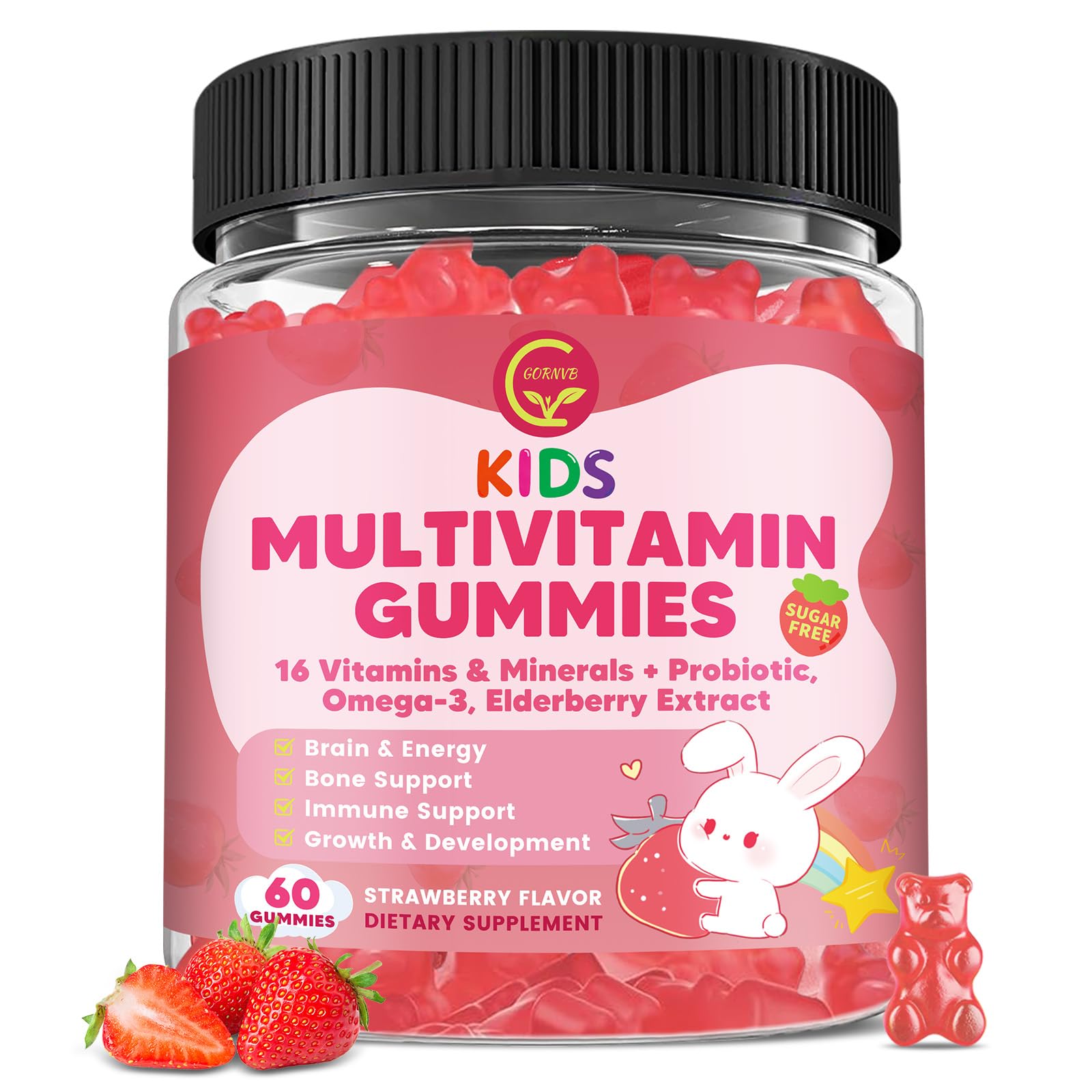 GORNVB Kids Multivitamin Gummies packaging front view