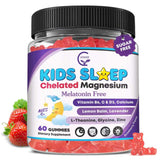 GORNVB Kids Sleep Gummies 60 Count front view with natural strawberry flavour