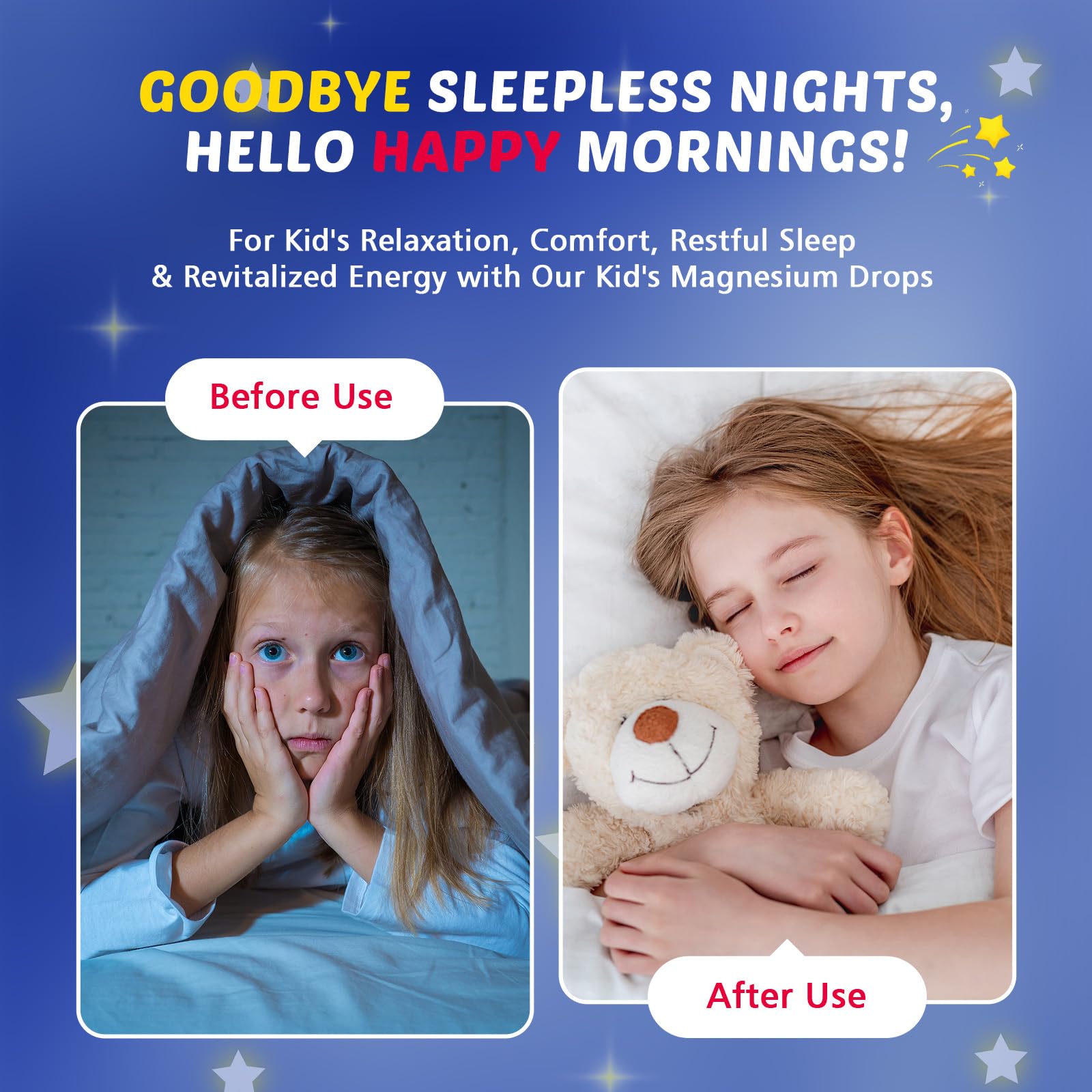 GORNVB Magnesium Glycinate Drops for Kids packaging with ingredients