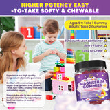 GORNVB Magnesium Glycinate Gummies with a measuring spoon