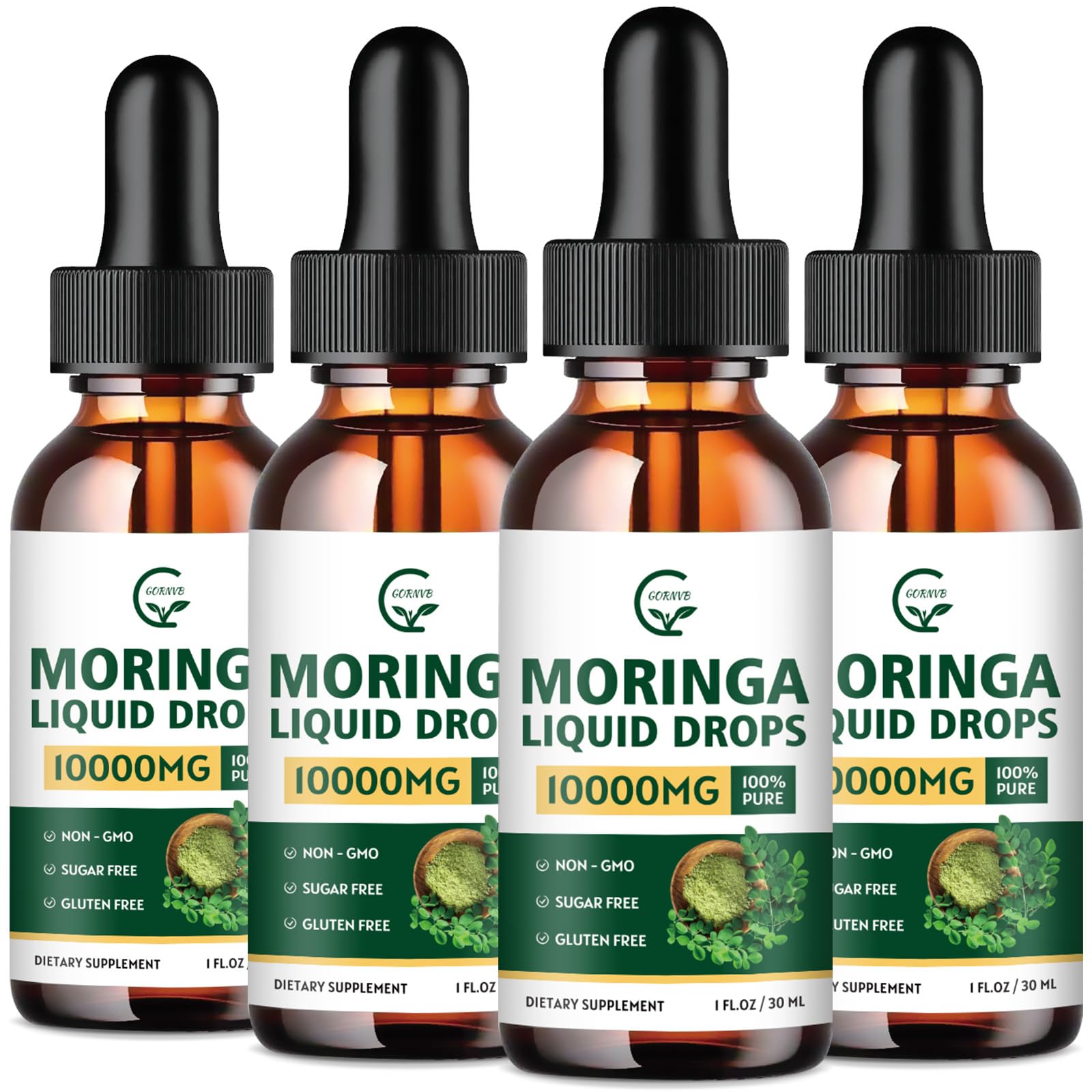 GORNVB Organic Moringa Liquid Drops 93g front view