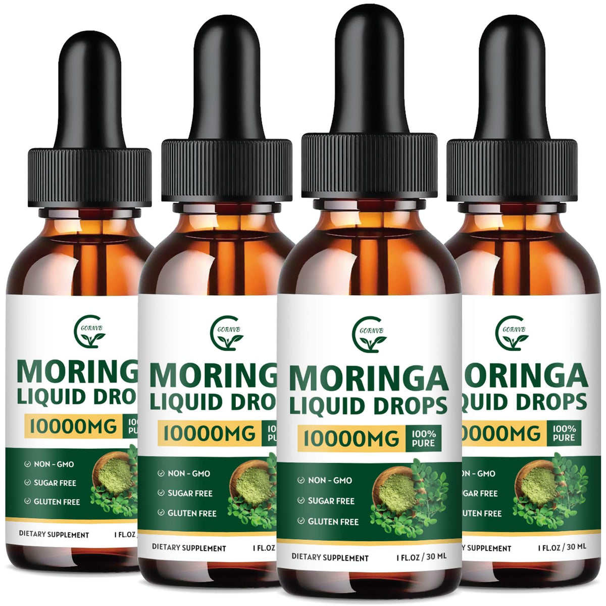 GORNVB Organic Moringa Liquid Drops 93g front view