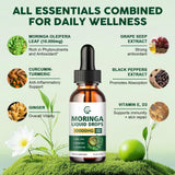 GORNVB Organic Moringa Liquid Drops 93g with salad