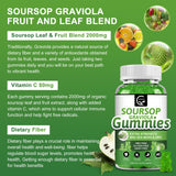 GORNVB Soursop Graviola Gummies packaging with nutritional information