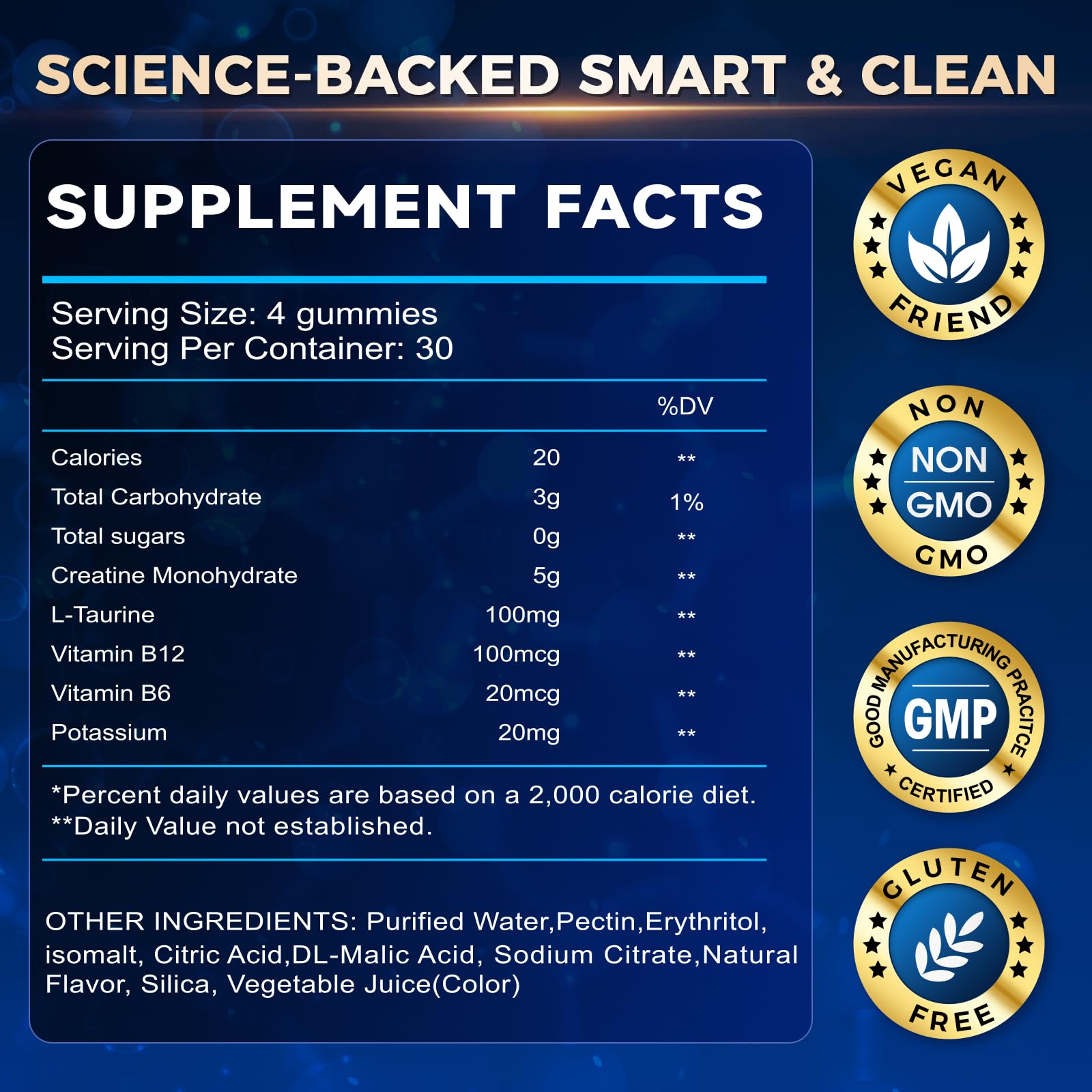 GparkNature Creatine Gummies in a travel bag