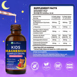 GparkNature Kids Magnesium Glycinate Liquid 140g pouring into a spoon