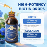 GPGP GreenPeople Biotin Drops 20000mcg bottle side view