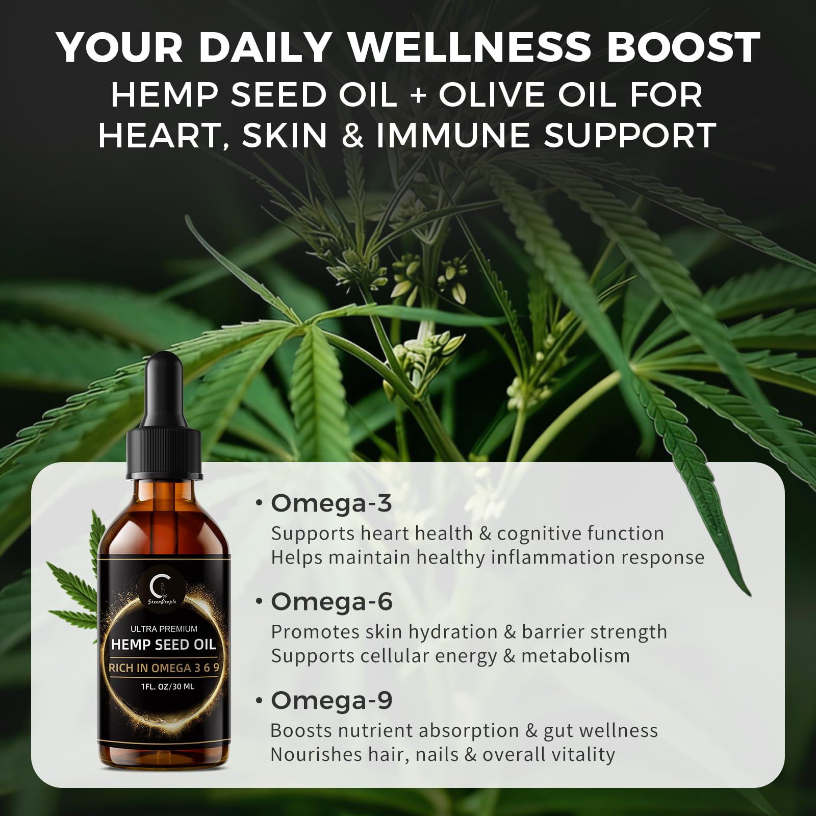 GPGP GreenPeople Hemp Seed Oil Omega 3-6-9 ingredients list