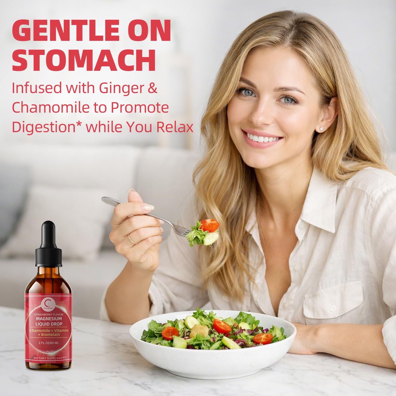 GPGP GreenPeople Magnesium Glycinate Liquid Drops with dosage dropper