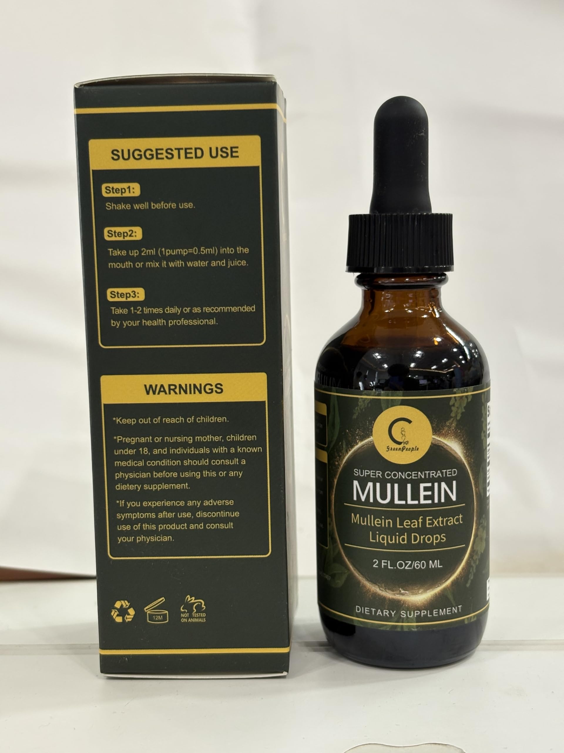 GPGP GreenPeople Mullein Leaf Extract Liquid Tincture lifestyle scene