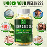 GPGP GreenPeople Omega 3-6-9 Softgels bottle side view