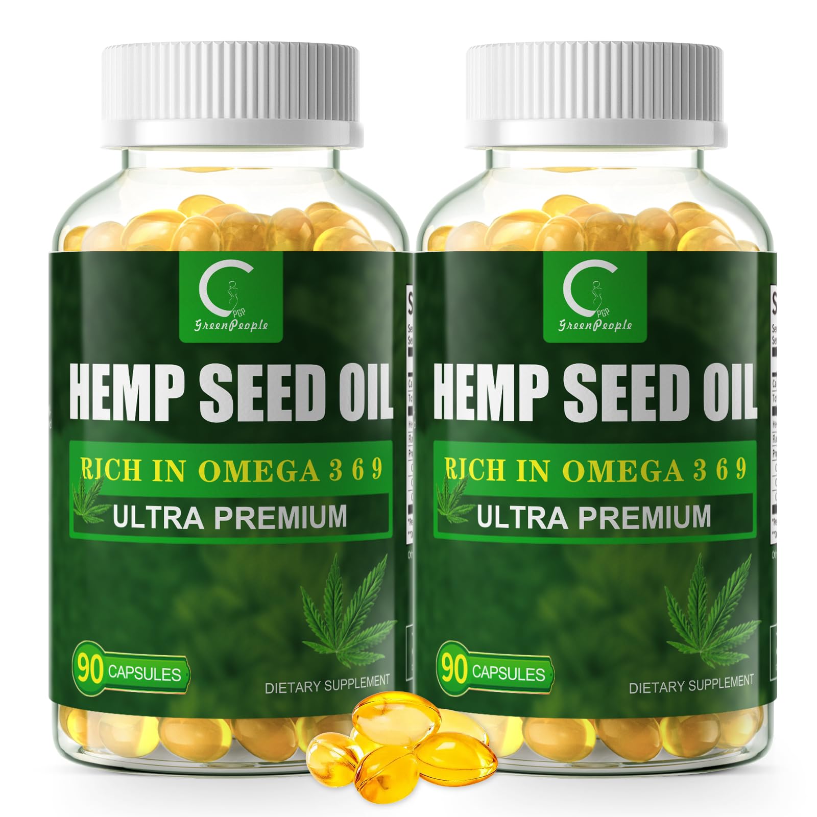 GPGP GreenPeople Omega 3-6-9 Softgels front view