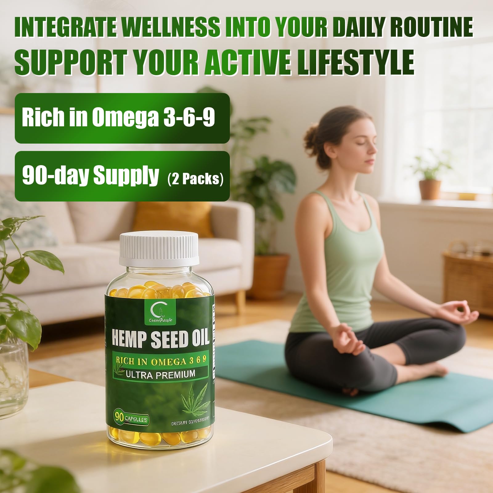 GPGP GreenPeople Omega 3-6-9 Softgels packaging details