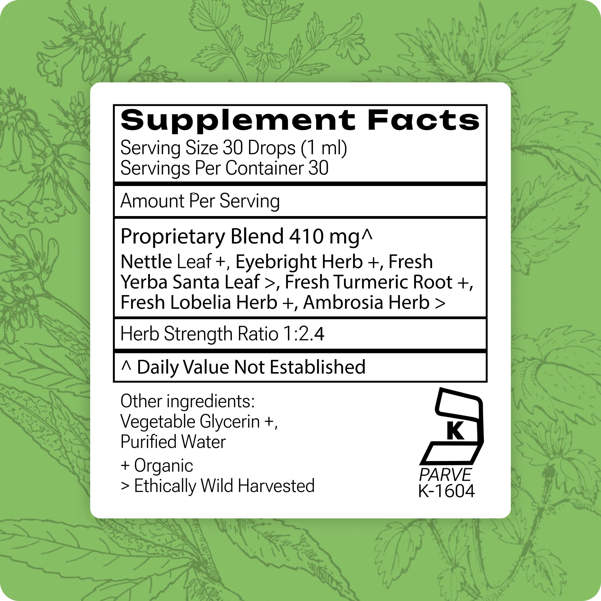 Grama Natural Allergy Relief Liquid Supplement 85g lifestyle scene