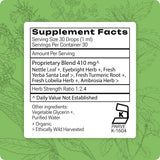 Grama Natural Allergy Relief Liquid Supplement 85g lifestyle scene