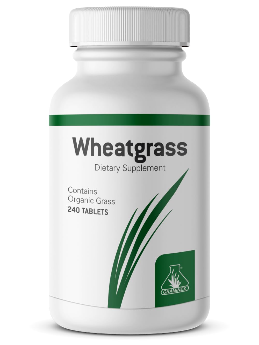 Graminex Wheatgrass Tablets 240 count bottle front view