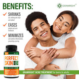 GRAMRIGHT Perfect Skin Acne Supplement ingredients list