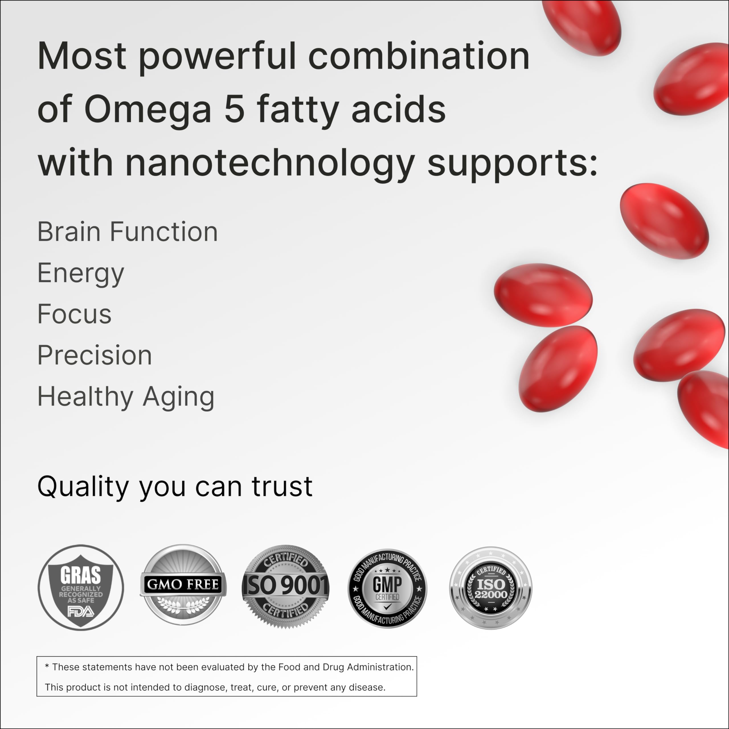 Granagard Omega 5 supplement side view with packaging