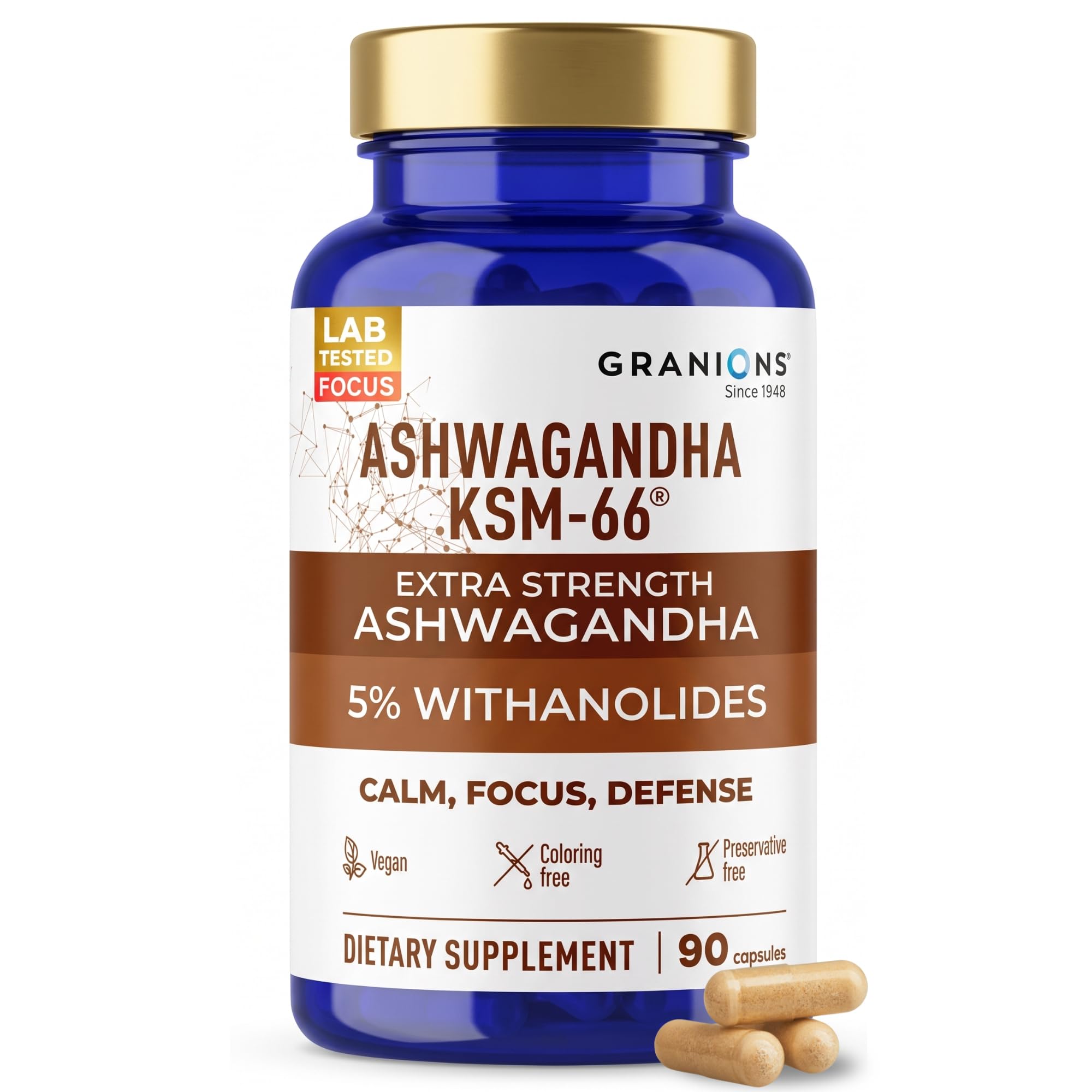 Granions Ashwagandha Supplement 1050mg front view