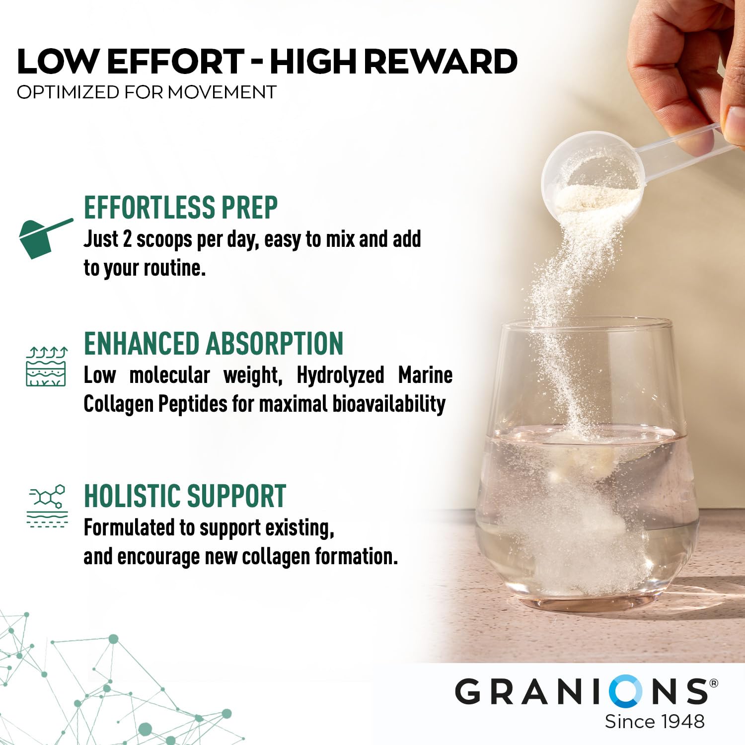 Granions Chondroitin Supplement 283g side view
