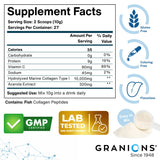 Granions Collagen Powder with a measuring scoop