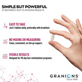 Granions Collagen Supplement with a measuring spoon