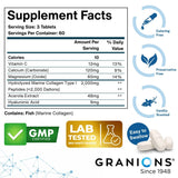Granions Complete Collagen Support Tablets close-up of tablets