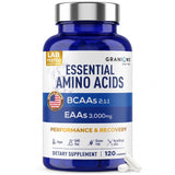 Granions EAA BCAA Amino Acid Supplement 90 Capsules front view
