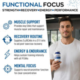 Granions EAA BCAA Amino Acid Supplement 90 Capsules lifestyle scene