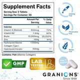 Granions Hair Growth Supplement ingredients list