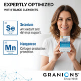 Granions Hyaluronic Acid Collagen Tablets 750mg back view