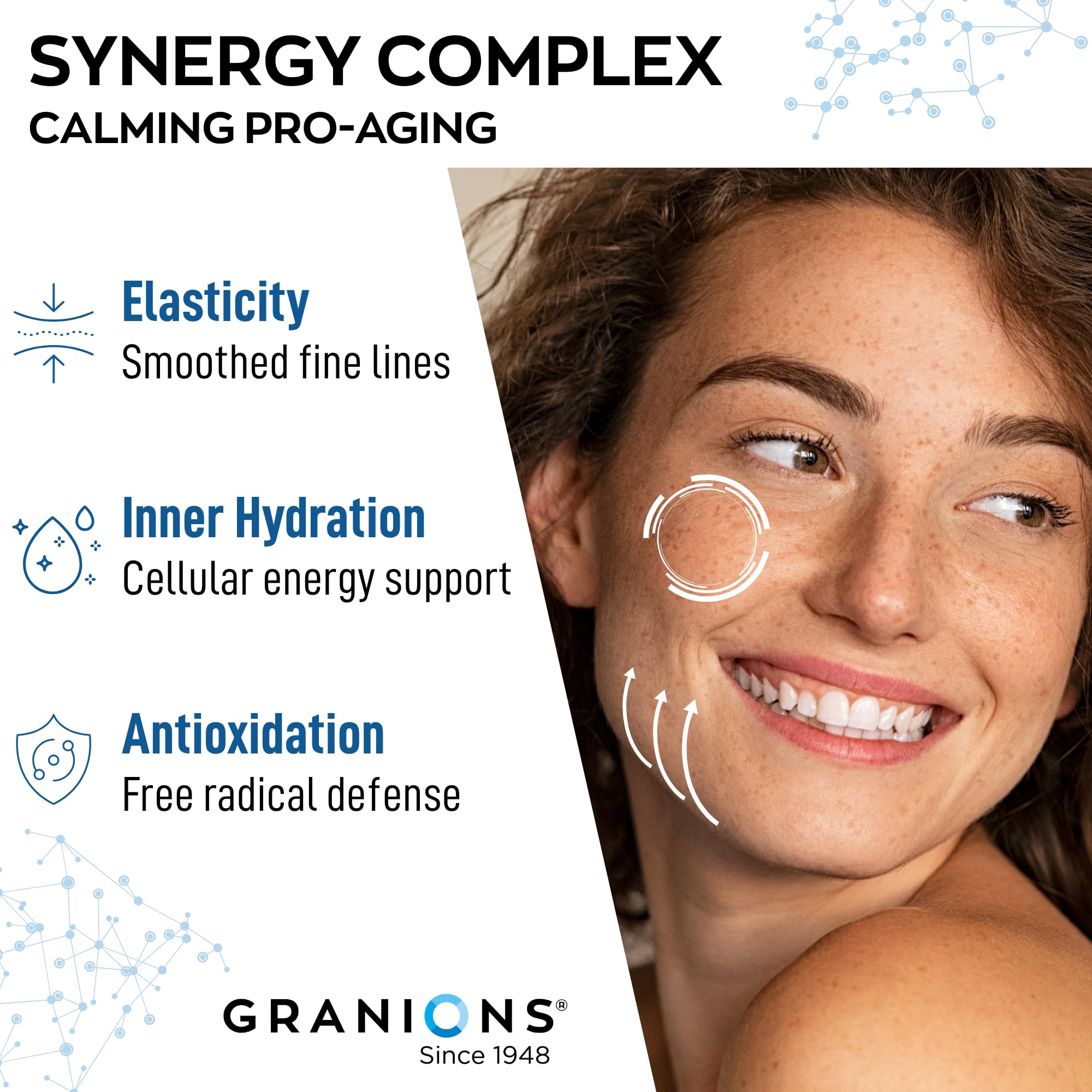 Granions Hyaluronic Acid Collagen Tablets 750mg blister pack