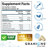 Granions Hyaluronic Acid Collagen Tablets 750mg with packaging