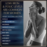 Granions Iron Supplement for Women bottle with 60 tablets