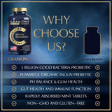 Granions Probiotic Tablets open bottle with tablets