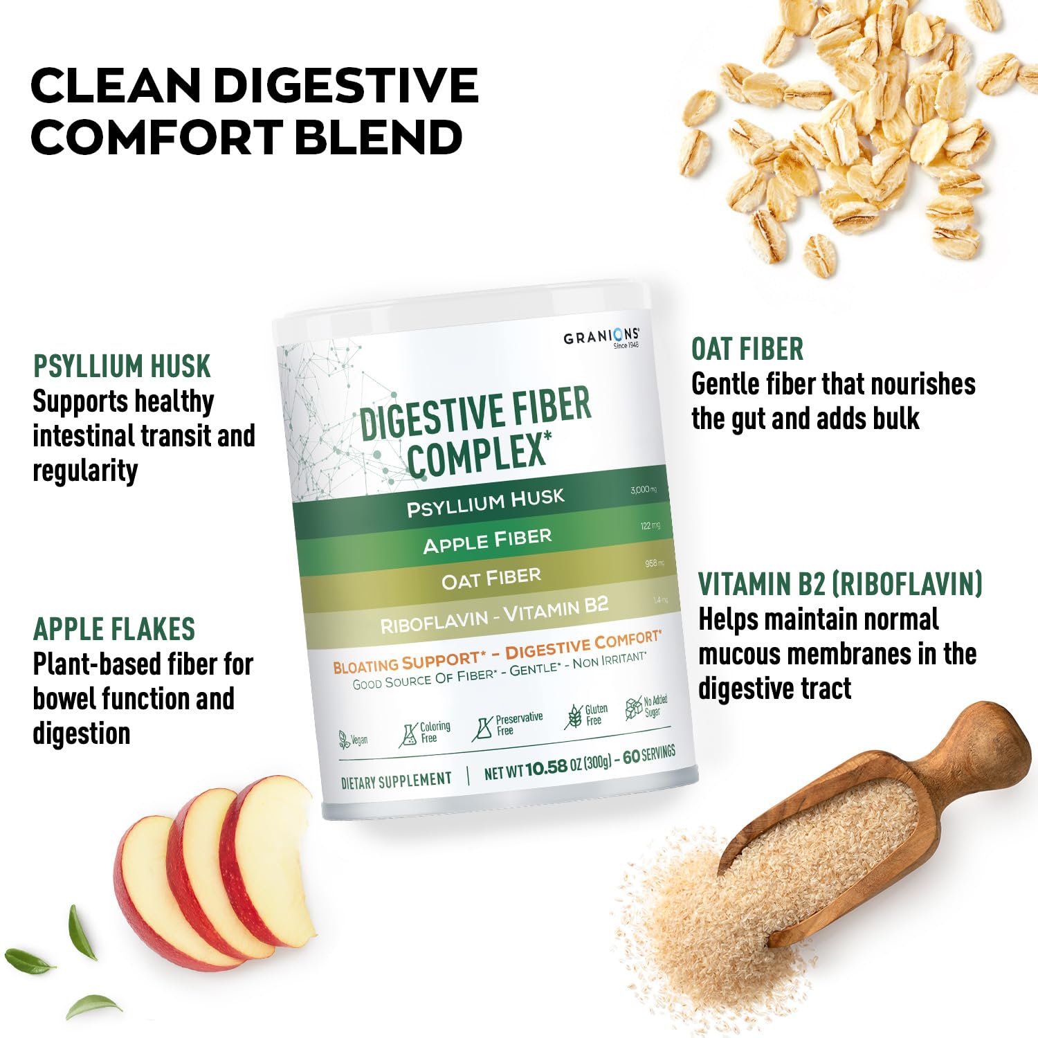 Granions Psyllium Husk Superfood Drink Powder packaging