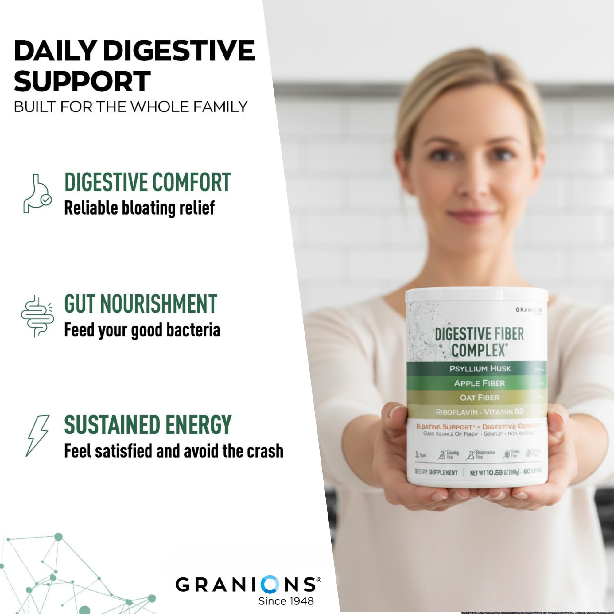 Granions Psyllium Husk Superfood Drink Powder powder texture