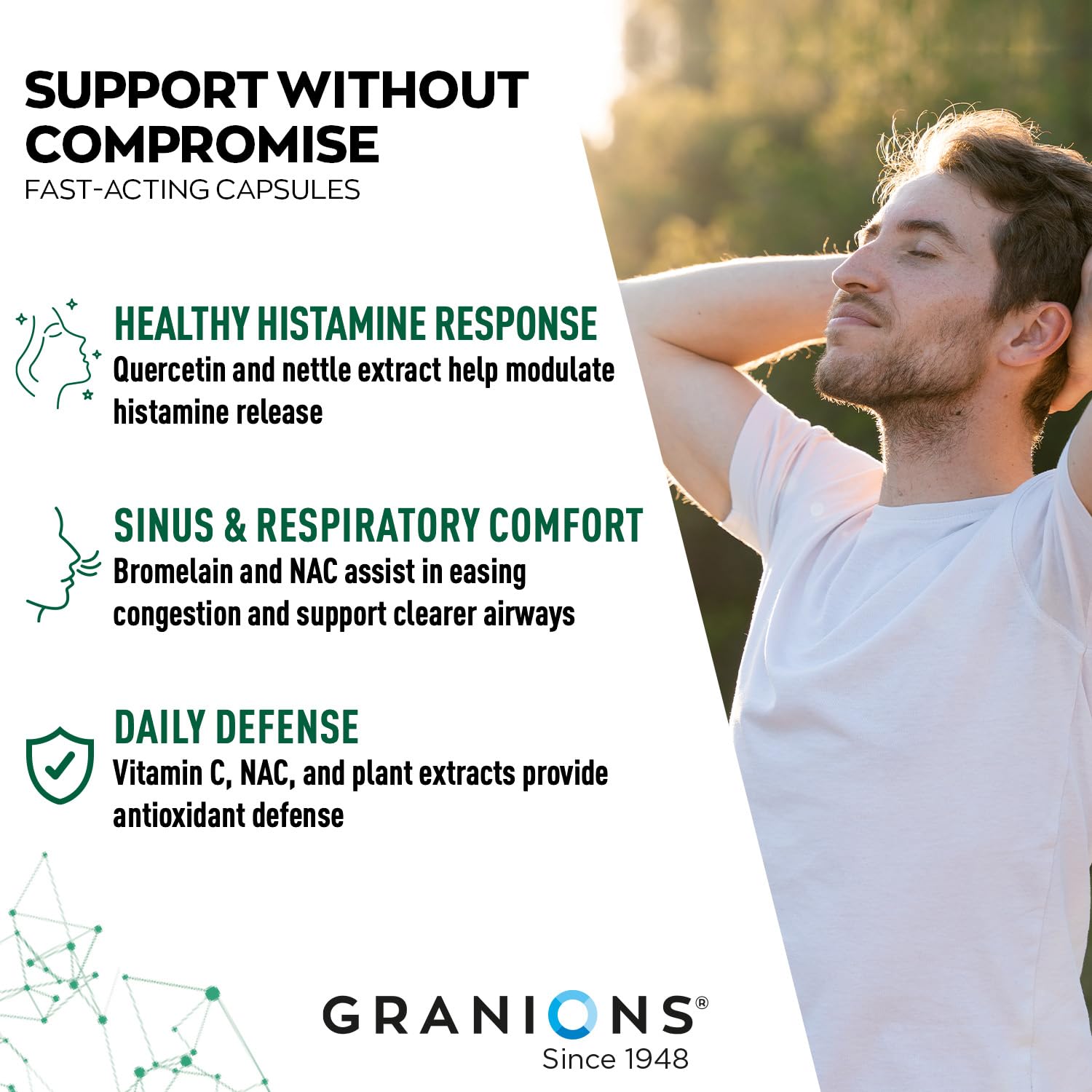 Granions Quercetin Capsules with natural ingredients