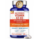 Granions Vitamin D3 & K2 supplement bottle front view