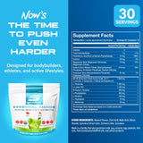 Granite Supplements Essential Amino Acids 390g side view with scoop