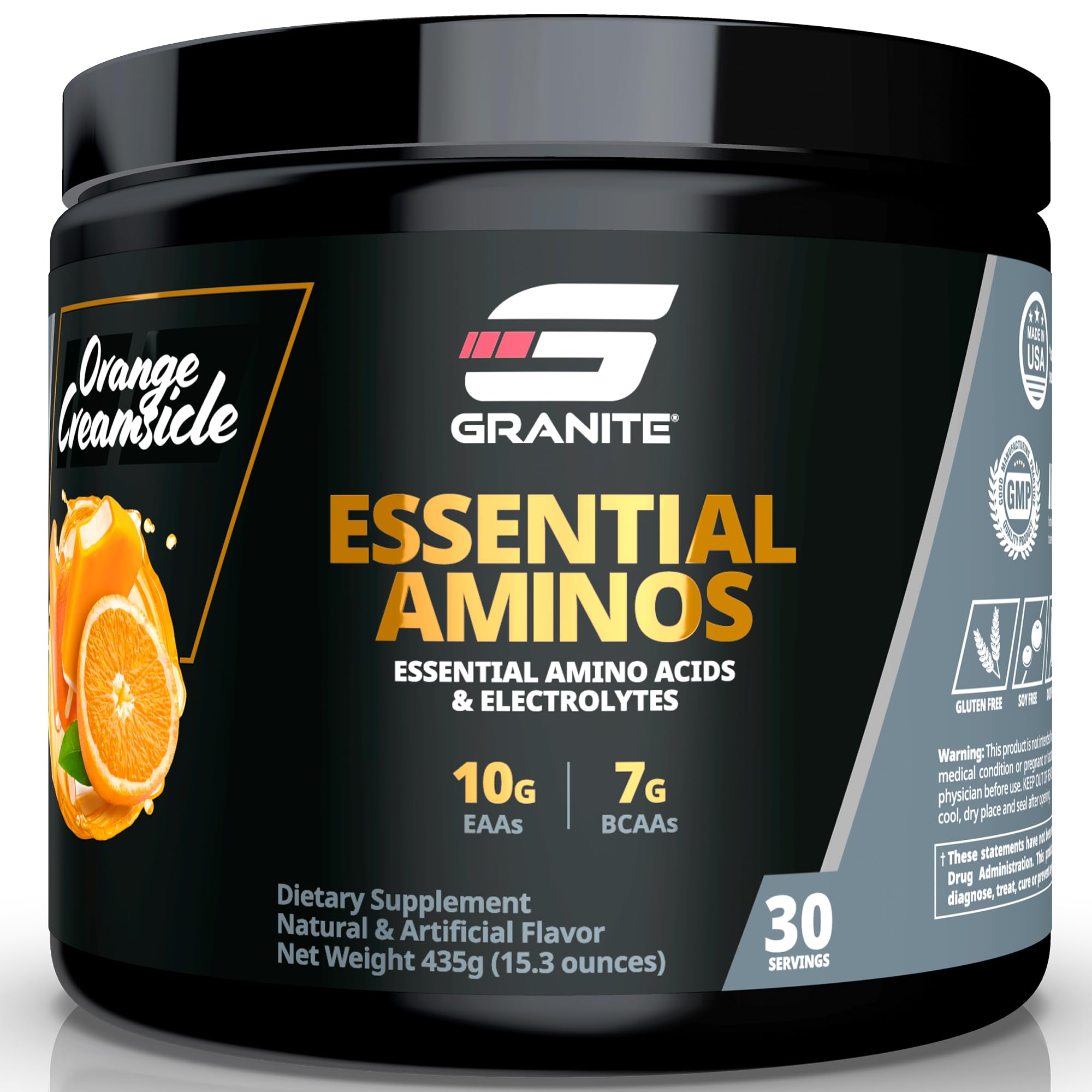 Granite Supplements Essential Amino Acids Powder 540g front view