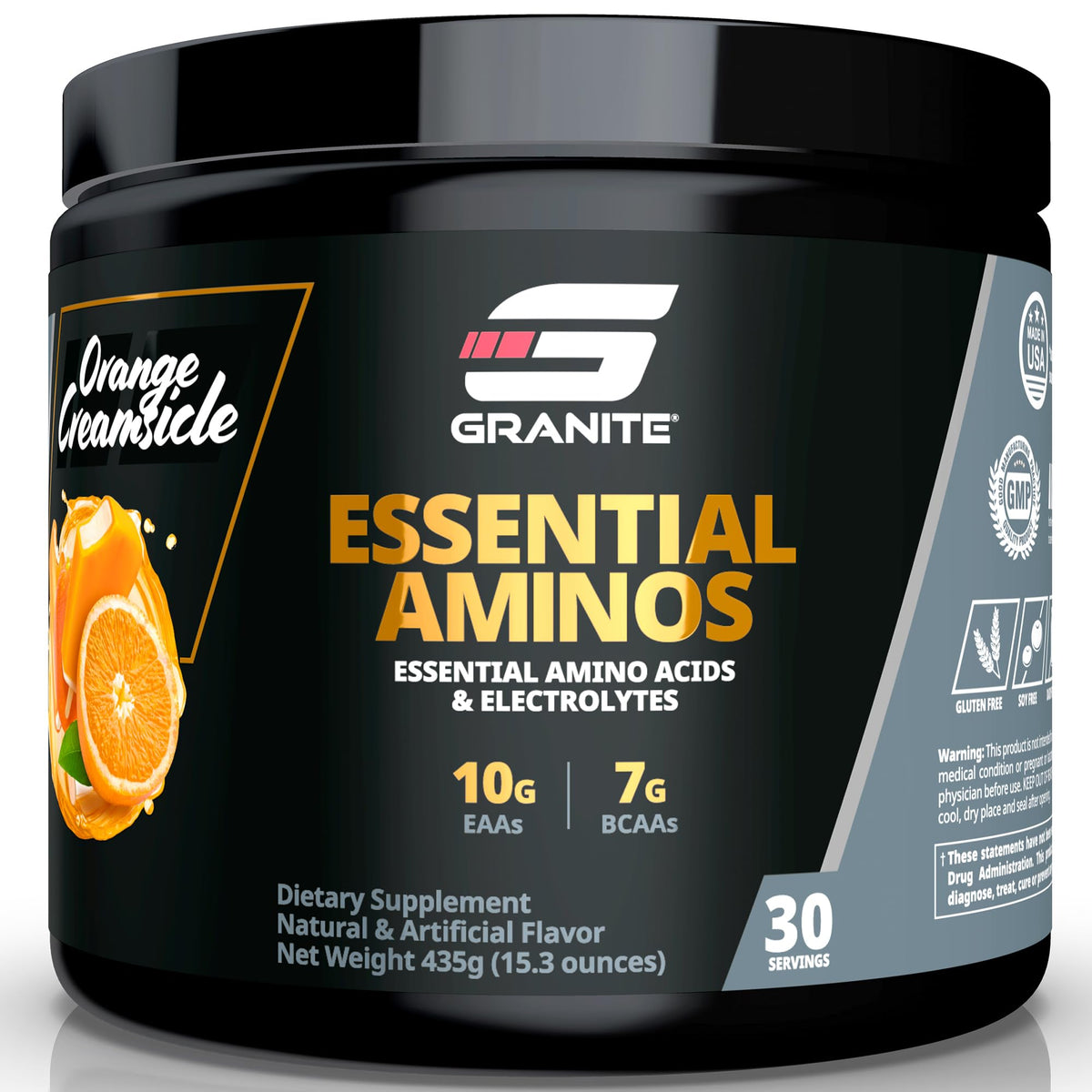 Granite Supplements Essential Amino Acids Powder 540g front view