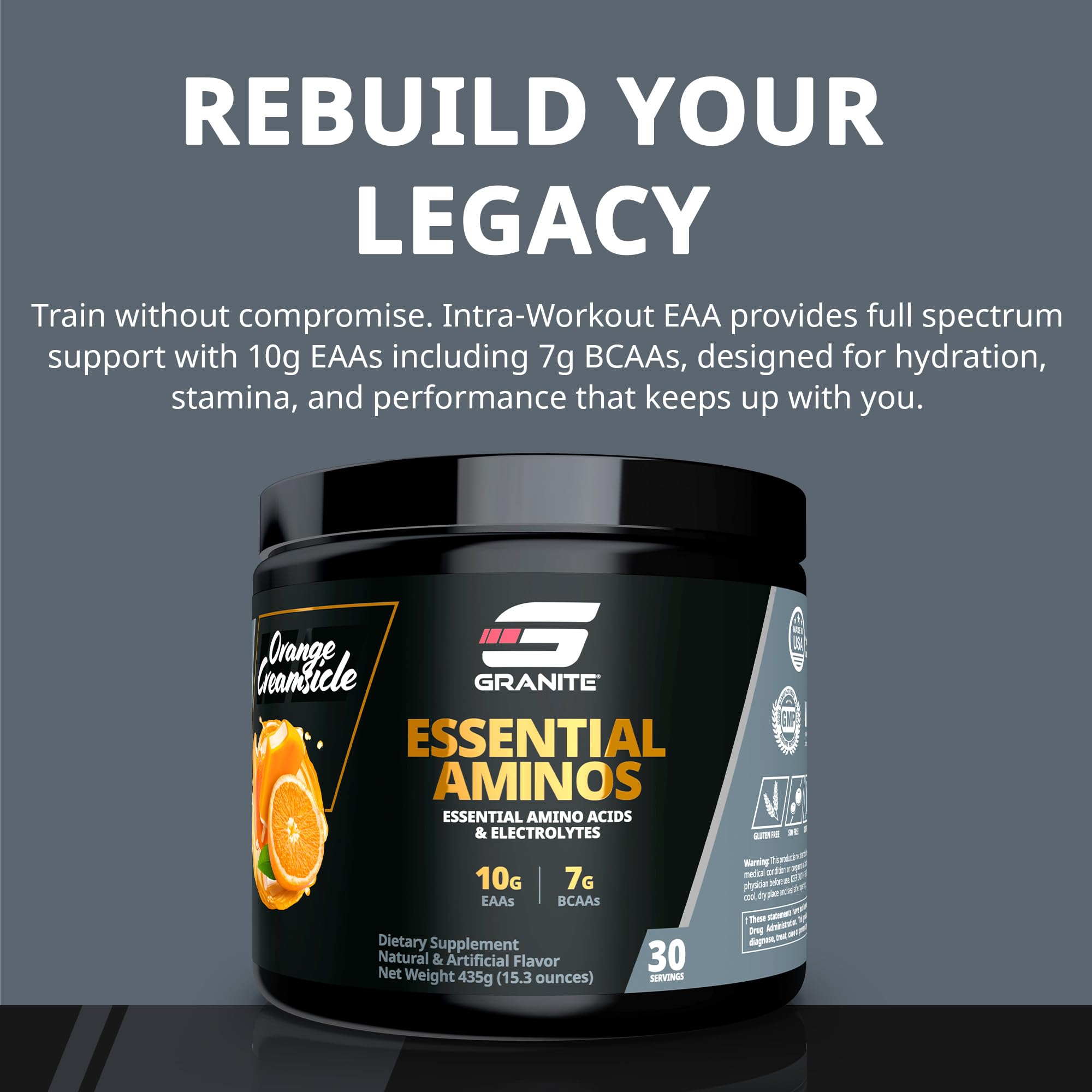 Granite Supplements Essential Amino Acids Powder 540g packaging