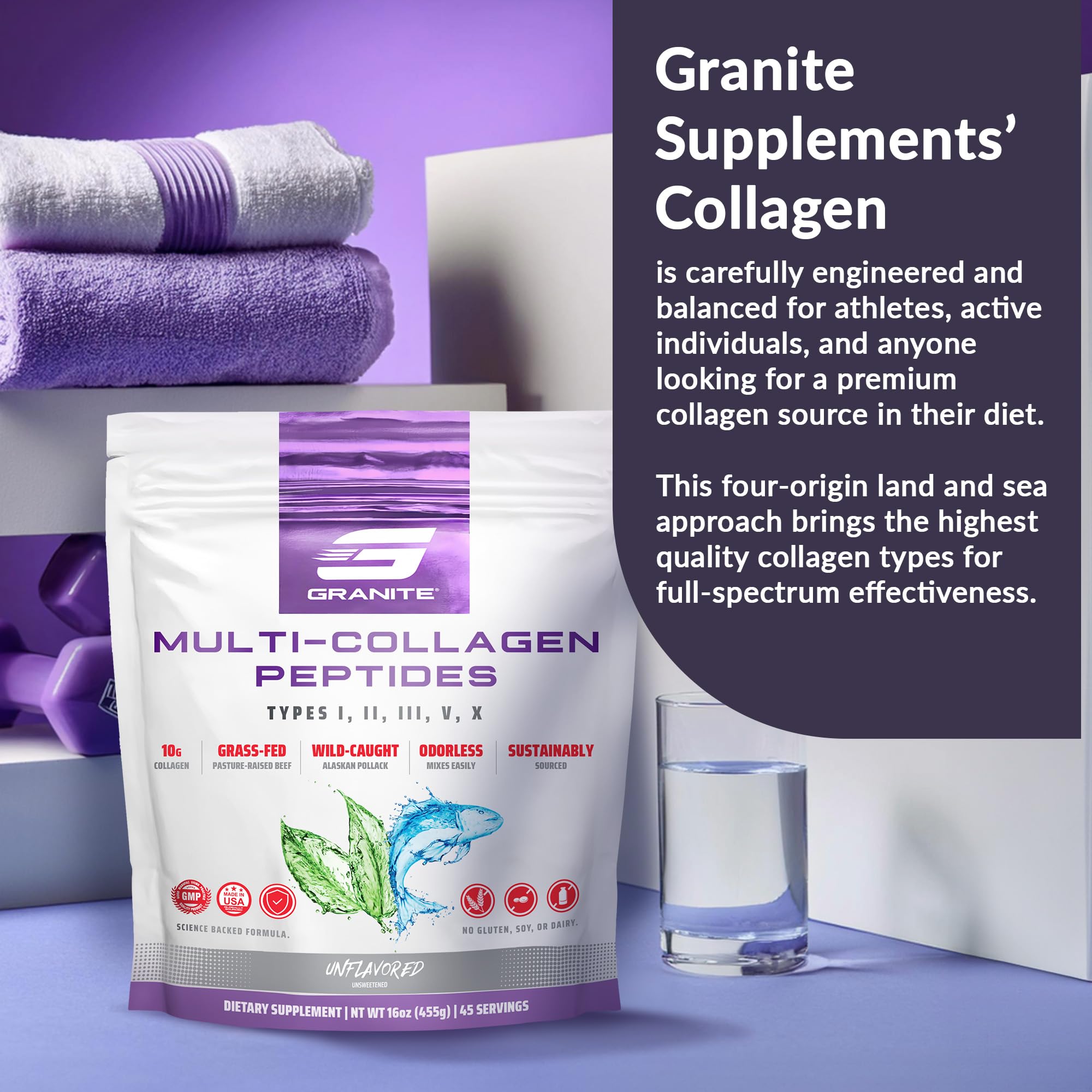 Granite Supplements Multi-Collagen Powder lifestyle image