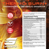 Granite Supplements Thermo Burn+ ingredients list