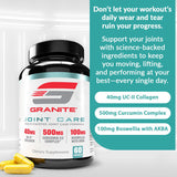 Granite Supplements Turmeric and Ginger Joint Support with measuring spoon