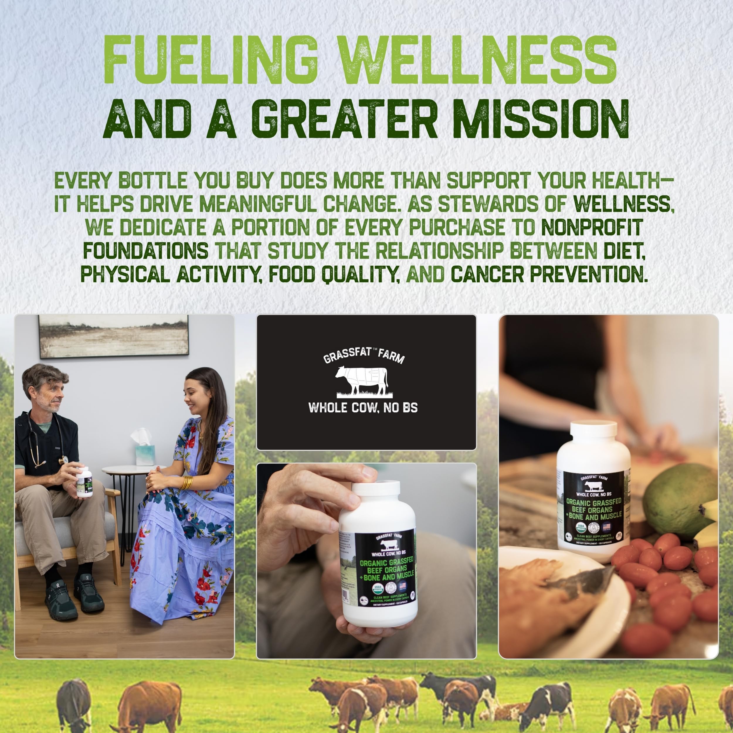 Grassfat Beef Liver Capsules in a lifestyle setting